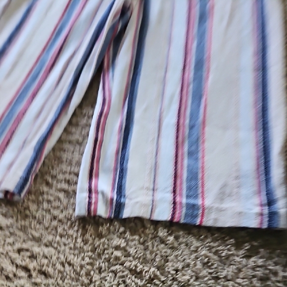 Lily Black Cotton Striped Cropped Jumpsuit - Picture 9 of 10